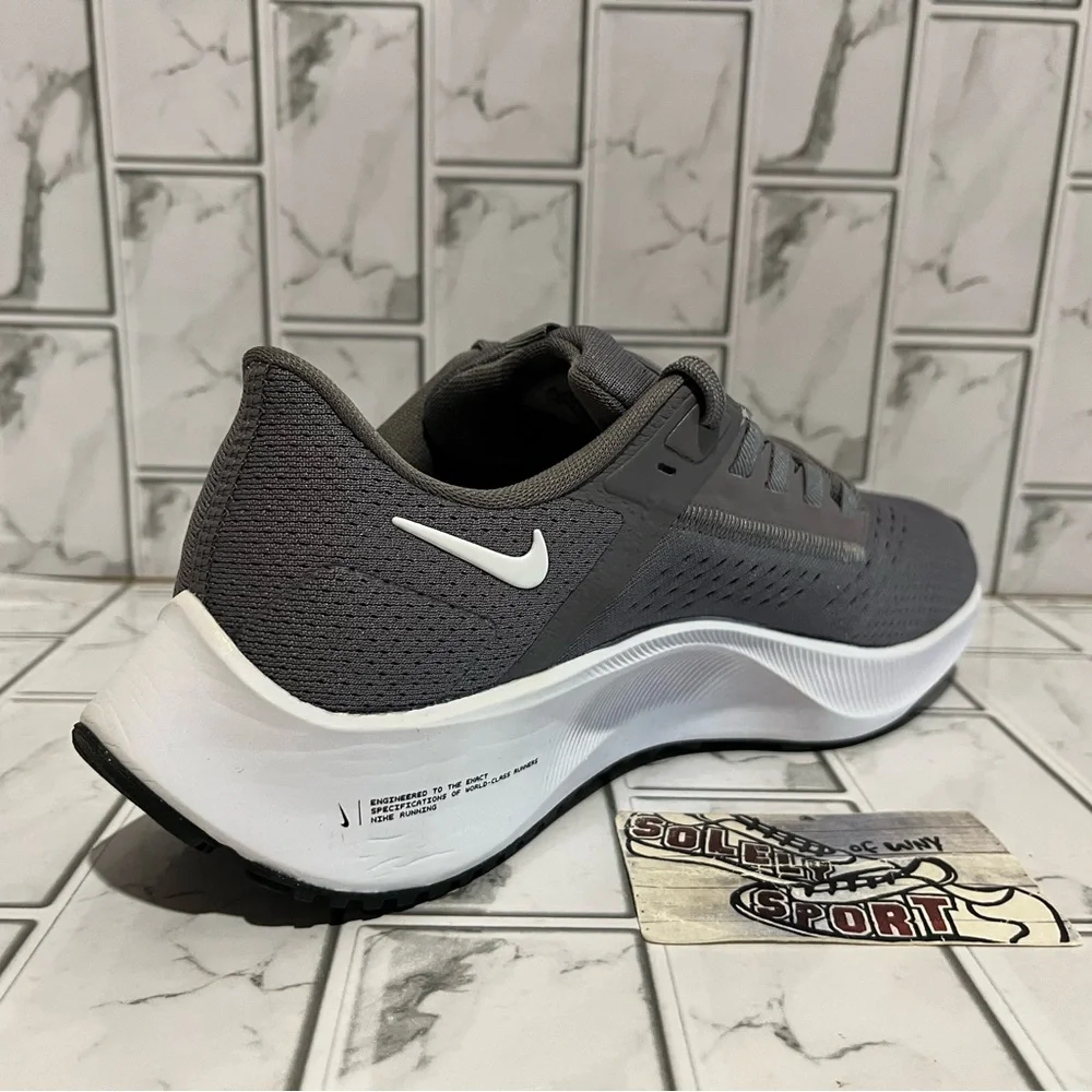 New Nike Air Zoom Pegasus 38 Grey White Running Training Gym Shoes Workout Women